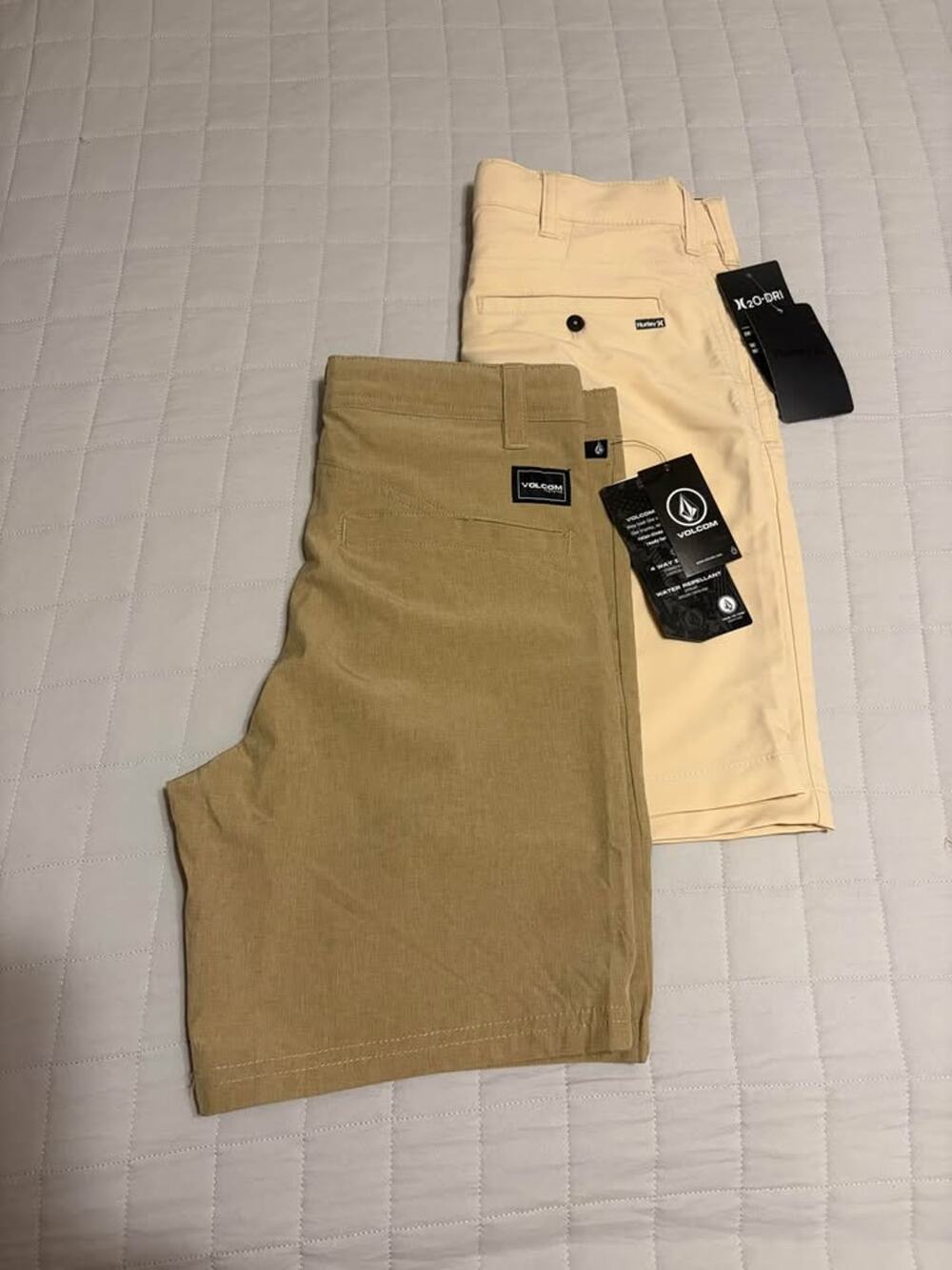 Boys 12 (26) Youth shorts bundle - Volcom and Hurley Hybrid Shorts